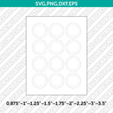 Button Press Pin Badge Template SVG | Cricut Silhouette