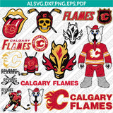 Calgary Flames Logo SVG | NHL Hockey Team Vector Cricut Silhouette