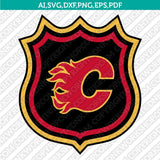 Calgary Flames Logo SVG | NHL Hockey Team Vector Cricut Silhouette