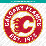 Calgary Flames Logo SVG | NHL Hockey Team Vector Cricut Silhouette