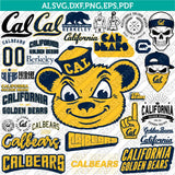 California Golden Bears SVG Bundle – NCAA College Logo Vector Files for Cricut