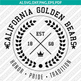 California Golden Bears SVG Bundle – NCAA College Logo Vector Files for Cricut
