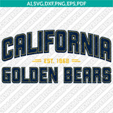California Golden Bears SVG Bundle – NCAA College Logo Vector Files for Cricut
