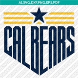 California Golden Bears SVG Bundle – NCAA College Logo Vector Files for Cricut