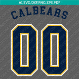 California Golden Bears SVG Bundle – NCAA College Logo Vector Files for Cricut