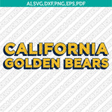 California Golden Bears SVG Bundle | NCAA College Vector Cricut