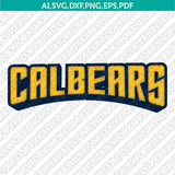 California Golden Bears SVG Bundle – NCAA College Logo Vector Files for Cricut