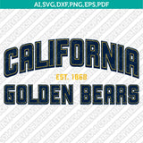 California Golden Bears SVG Bundle – NCAA College Logo Vector Files for Cricut
