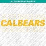 California Golden Bears SVG Bundle – NCAA College Logo Vector Files for Cricut