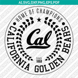 California Golden Bears SVG Bundle – NCAA College Logo Vector Files for Cricut