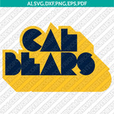California Golden Bears SVG Bundle – NCAA College Logo Vector Files for Cricut