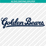 California Golden Bears SVG Bundle – NCAA College Logo Vector Files for Cricut