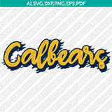 California Golden Bears SVG Bundle – NCAA College Logo Vector Files for Cricut