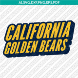 California Golden Bears SVG Bundle – NCAA College Logo Vector Files for Cricut