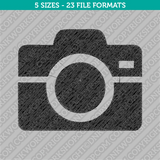 Camera Embroidery Design - 5 Sizes - INSTANT DOWNLOAD