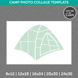 Camping Nature Tent Photo Collage Template Canva PDF