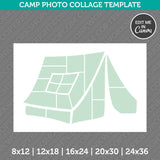 Camping Tent Nature Photo Collage Template Canva PDF