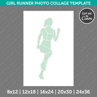 Girl Runner Photo Collage Template