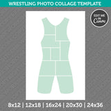 Wrestling Wrestler Photo Collage Template Canva PDF