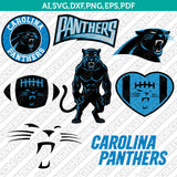 Carolina Panthers SVG Bundle – NFL Football Logo Vector Files for Cricut