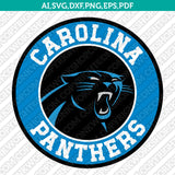 Carolina Panthers SVG Bundle – NFL Football Logo Vector Files for Cricut