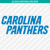 Carolina Panthers SVG Bundle – NFL Football Logo Vector Files for Cricut