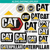 Caterpillar (CAT) Logo Bundle SVG – Heavy Equipment Vector Cricut