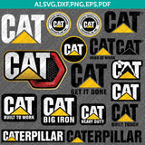 Caterpillar (CAT) Logo Bundle SVG – Heavy Equipment Vector Cricut