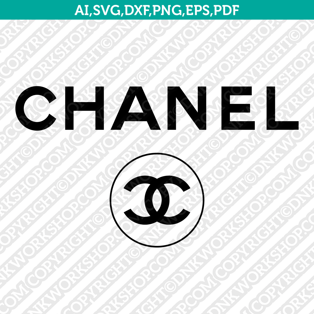 Chanel Logo SVG Cut File Cricut Clipart Dxf Eps Png Silhouette Cameo ...