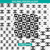Chanel Pattern Fashion Logo SVG Bundle