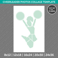 Cheerleader Cheerleading Canva Photo Collage PDF