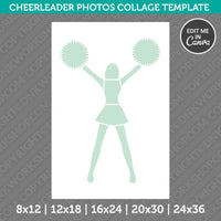 Cheerleader Photo Collage PDF Canva Template