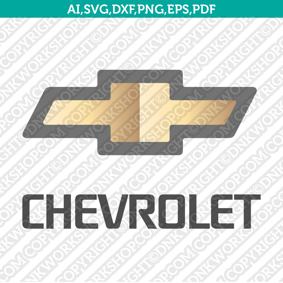 Chevrolet Logo SVG Silhouette Cameo Cricut Cut File Vector Png Eps Dxf ...