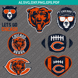 Chicago Bears SVG Bundle – NFL Football Logo Vector Files for Cricut