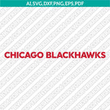 Chicago Blackhawks SVG Logo Vector File for Cricut & Silhouette