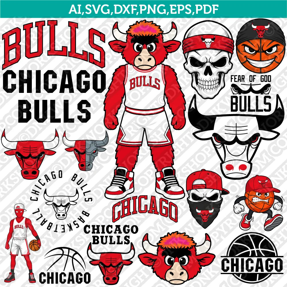 Chicago Bulls Logo SVG | NBA Vector Files for Cricut – DNKWorkshop