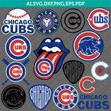 Chicago Cubs SVG Bundle – MLB Baseball Logo Vector Cricut
