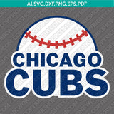Chicago Cubs SVG Bundle – MLB Baseball Logo Vector Cricut