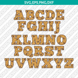 Chocolate Chip Cookies Number Alphabet SVG Vector Cricut Silhouette Png