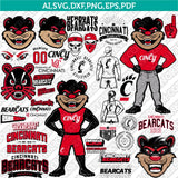 Cincinnati Bearcats SVG Bundle | NCAA College Vector Cricut