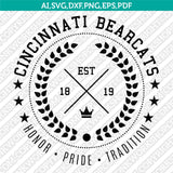 Cincinnati Bearcats SVG Bundle | NCAA College Vector Cricut
