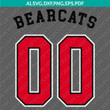 Cincinnati Bearcats SVG Bundle | NCAA College Vector Cricut