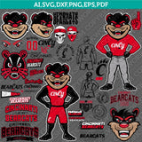 Cincinnati Bearcats SVG Bundle | NCAA College Vector Cricut