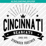 Cincinnati Bearcats SVG Bundle | NCAA College Vector Cricut