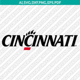 Cincinnati Bearcats SVG Bundle | NCAA College Vector Cricut