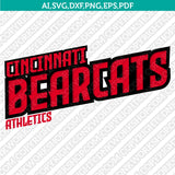Cincinnati Bearcats SVG Bundle | NCAA College Vector Cricut