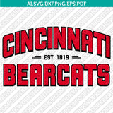 Cincinnati Bearcats SVG Bundle | NCAA College Vector Cricut