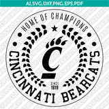 Cincinnati Bearcats SVG Bundle | NCAA College Vector Cricut