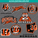 Cincinnati Bengals SVG Bundle – NFL Football Logo Vector Files for Cricut