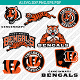Cincinnati Bengals SVG Bundle – NFL Football Logo Vector Files for Cricut